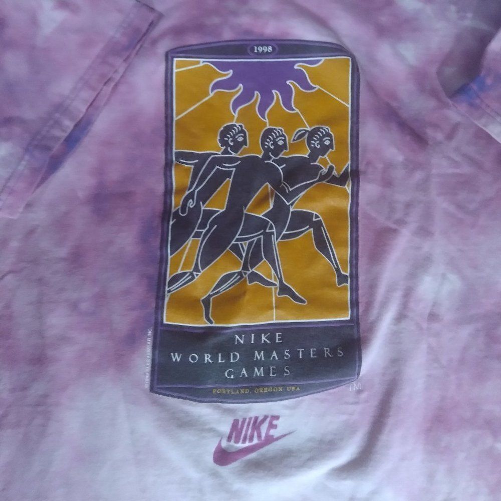 Vintage Custom Nike World Masters Game Tie Dye Tee